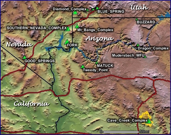 Great Basin fires July 1, 2005