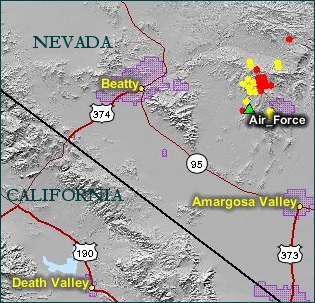 map - location of Air Force Fire