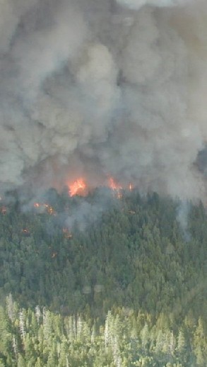 Smoke plume on the Biscuit