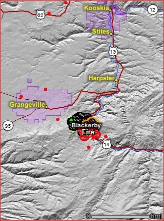 Blackerby fire location