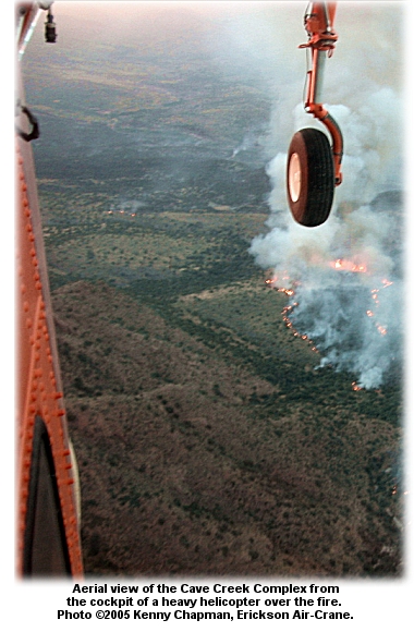 View from a crane over Cave Creek Complex