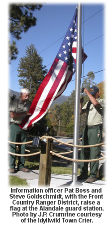 Flag-raising at Alandale