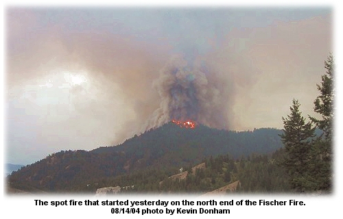 Fischer Fire yesterday