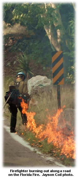 Firefighter on the Florida Fire