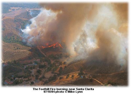 Foothill Fire 07/18 near Santa Clarita, California