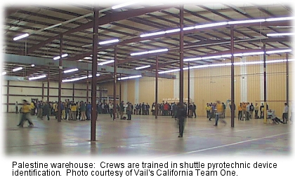 Crews do warehouse training before grid search