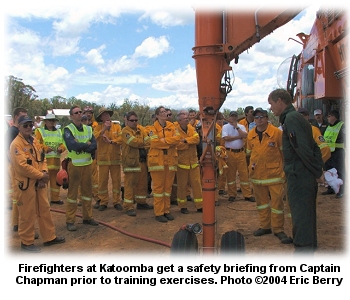 Safety briefing at Katoomba