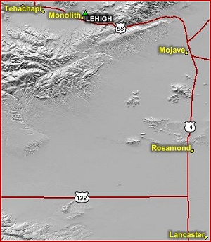 Lehigh Fire location map