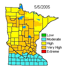 Minnesota fire danger rating