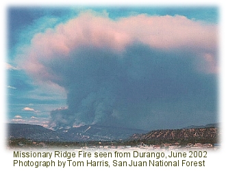 Missionary Ridge smoke plume