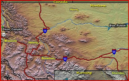 Montana fires map