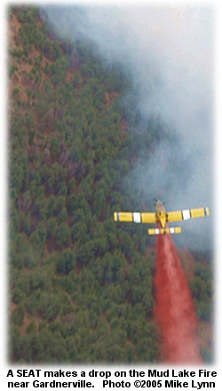 SEAT dropping on Mud Lake Fire