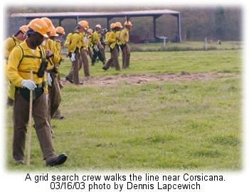 Search crew from the Corsicana base