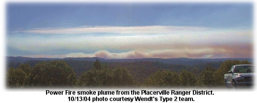 Power Fire smoke plume