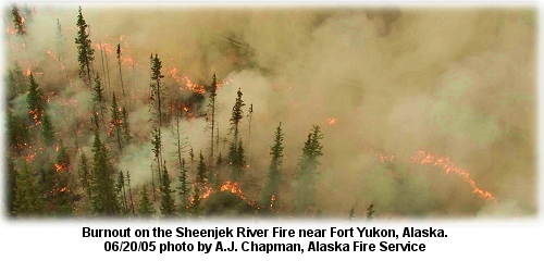 Sheenjek River Fire June 20, 2005