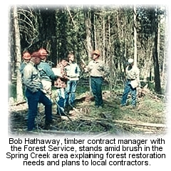 Contractors tour the Spring Creek area