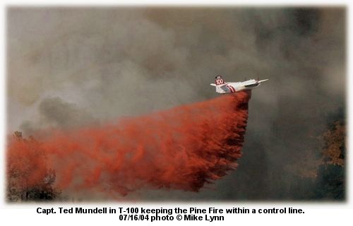 Tanker 100 on the Pine Fire