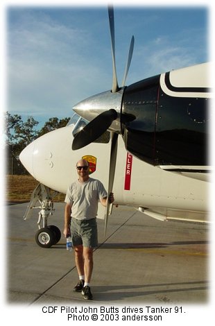 John Butts flies Tanker 91 for CDF and is based at Ukiah