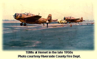 TBMs at Hemet in the 1950s