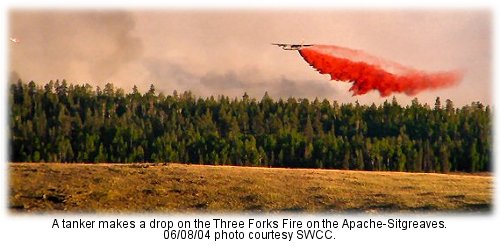 MAFFS drop on the Three Forks Fire