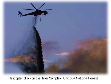 Helicopter drop on the Tiller Complex